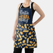 料理おもしろいパスタラビスタイタリアンフードパターン エプロン (インサイチュ)