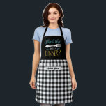 料理おもしろいフォークプン白黒プレイド エプロン<br><div class="desc">エプおもしろいロカッコいいンで料理のおもしろいを増やす。料理パーソナライズされた、ベーキング、キッチンで新しいレシピを試みる家族や友人のためのギフト。カスタマイズ大事な行事に合った文言。[デザインツール]を使用して、フォントの種類、フォントの色、およびフォントのサイズをさらに変更できる。</div>