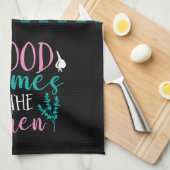 料理おもしろいプンキッチンプレイドで良い胸腺 キッチンタオル (四つ折り)