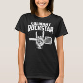 料理おもしろい好きデザイン女子男性へシェフ・コー Tシャツ (正面)