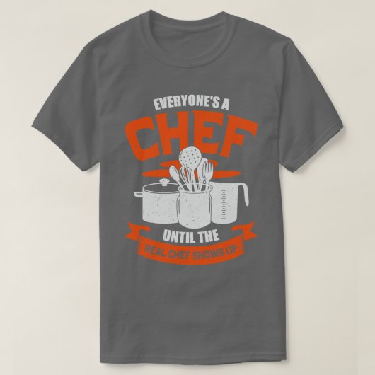 料理おもしろい職業シェフギフト Tシャツ (デザイン正面)