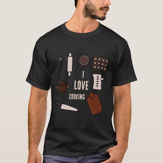 料理が好き Tシャツ (正面)
