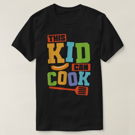 料理この子缶調理師 Tシャツ (デザイン正面)