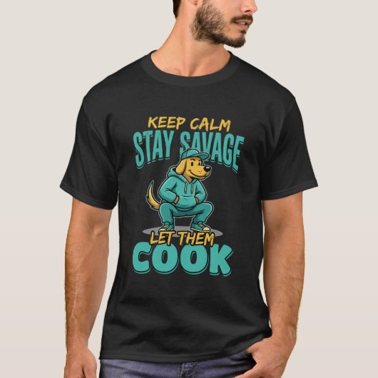 料理させろ サバイバルドッグ Tシャツ (正面)