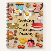 料理すべての事美味しいレシピジャーナル ノートブック (正面)