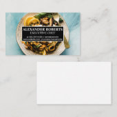 料理で調理した食事 名刺 (正面/裏面)