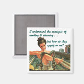 料理とクリーニングのコンセプト磁石 マグネット (正面/裏面)