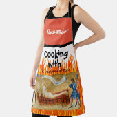 料理とセントローレンス全周プリントエプロン エプロン (インサイチュ)
