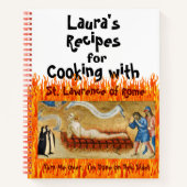 料理とセントローレンス・オブ・ローマ(M 022)レシピ ノートブック (正面)