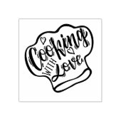 料理とラブシェフズハット ラバースタンプ (インプリント)