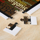 料理とラブワードアートパズル ジグソーパズル (側面)