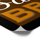 料理とラブワードアート™ポスター ポスター (角)