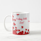 料理とラヴハートマグ コーヒーマグカップ (左)