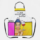 料理とワインのユーモア エプロン (正面)