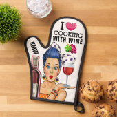 料理とワイン 鍋つかみ (トップダウン)