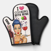 料理とワイン 鍋つかみ (正面/裏面)