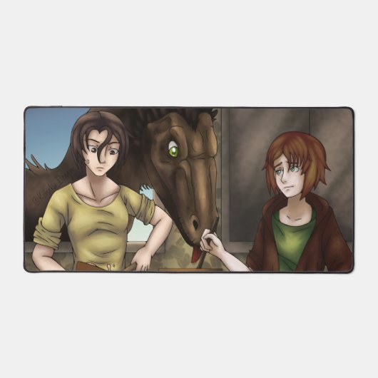 料理と恐竜 デスクマット (正面)