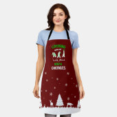 料理と私のビーガングノーミー、ビーガンキッチンエプロン エプロン (着用した状態)