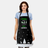 料理と私のビーガングノーミー、ビーガンキッチンエプロン エプロン (着用した状態)