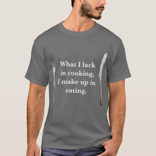 料理と食事の基本ダークTシャツ Tシャツ (正面)
