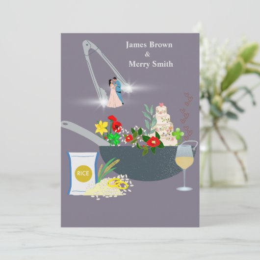 料理のおいしい愛の結婚儀式 招待状 (スタンド正面)