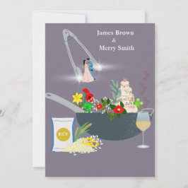 料理のおいしい愛の結婚儀式 招待状