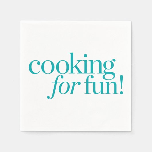 料理のおもしろい スタンダードカクテルナプキン (正面)