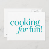 料理のおもしろい ポストカード (正面/裏面)