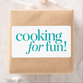 料理のおもしろい ラベル (インサイチュ)