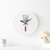 料理のへら ラージ壁時計 (ホーム)