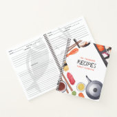 料理のカスタマイズ日本の可能なレシピジャーナル ノートブック (内部)