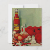 料理のシェフの台所パーティーの招待の家に缶詰になること 招待状 (正面)