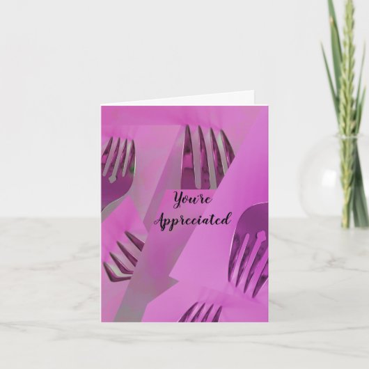 料理のデザイン評価カード サンキューカード (正面)