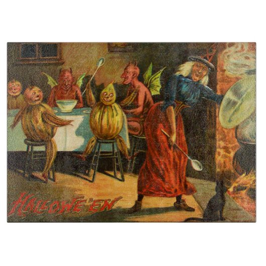 料理のハロウィンの魔法使い カッティングボード (正面)