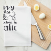 料理のベーキングの台所きたなくおもしろいなユーモアの発言 キッチンタオル (四つ折り)