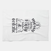 料理のベーキングの台所きたなくおもしろいなユーモアの発言 キッチンタオル (横)