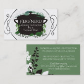 料理のポットのハーブのシェフのケイタリングビジネスカード 名刺 (正面/裏面)