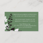 料理のポットのハーブのシェフのケイタリングビジネスカード 名刺 (裏面)