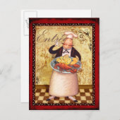 料理のメイン ポストカード (正面/裏面)