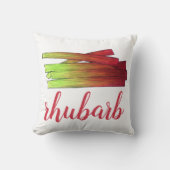 料理のルバーブ茎の野菜ガーデンフード野菜 クッション (正面)