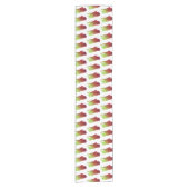 料理のルバーブ茎の野菜ガーデンフード野菜 ショートテーブルランナー (正面)