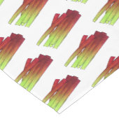 料理のルバーブ茎の野菜ガーデンフード野菜 ショートテーブルランナー (コーナー)