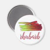 料理のルバーブ茎の野菜ガーデンフード野菜 マグネット (正面/裏面)