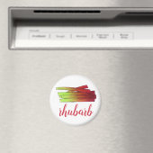 料理のルバーブ茎の野菜ガーデンフード野菜 マグネット (インサイチュ (食洗機))