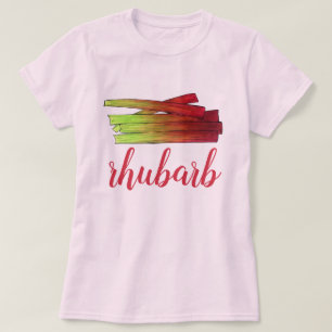 料理のルバーブ茎の野菜ガーデンフード野菜 Tシャツ