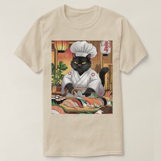 料理の日本の達人 Tシャツ (デザイン正面)