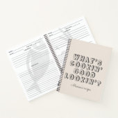 料理の良いルッおもしろいクインのベージュレシピ ノートブック (内部)