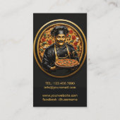 料理の芸術性:ピザシェフカパンク2980 名刺 (裏面)