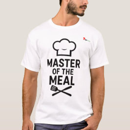 "料理の達人" 笑えるシェフスローガンTシャツ Tシャツ