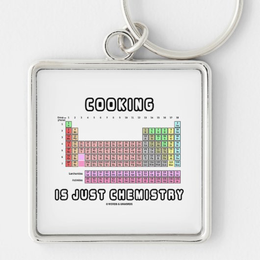 料理はですちょうど化学(周期表) キーホルダー (正面)